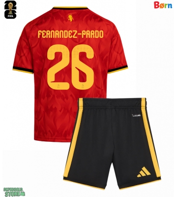 Belgien Matias Fernandez-Pardo #26 Replika Babytøj Hjemmebanesæt Børn VM 2026 Kortærmet (+ Korte bukser)